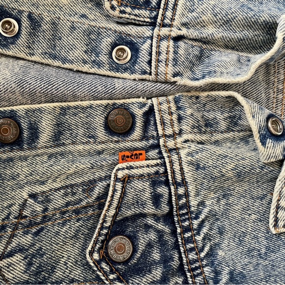 Vintage kids orange tab Levi’s denim jacket - Picture 3 of 6